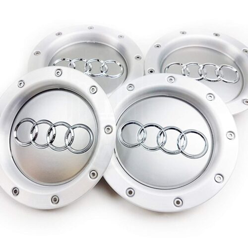 Tapallantas audi 147mm plateadas